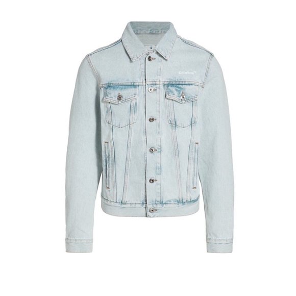 Off-White Other - Off-White O-Diag Tab Slim Denim Jacket Blue Men’s Large $995